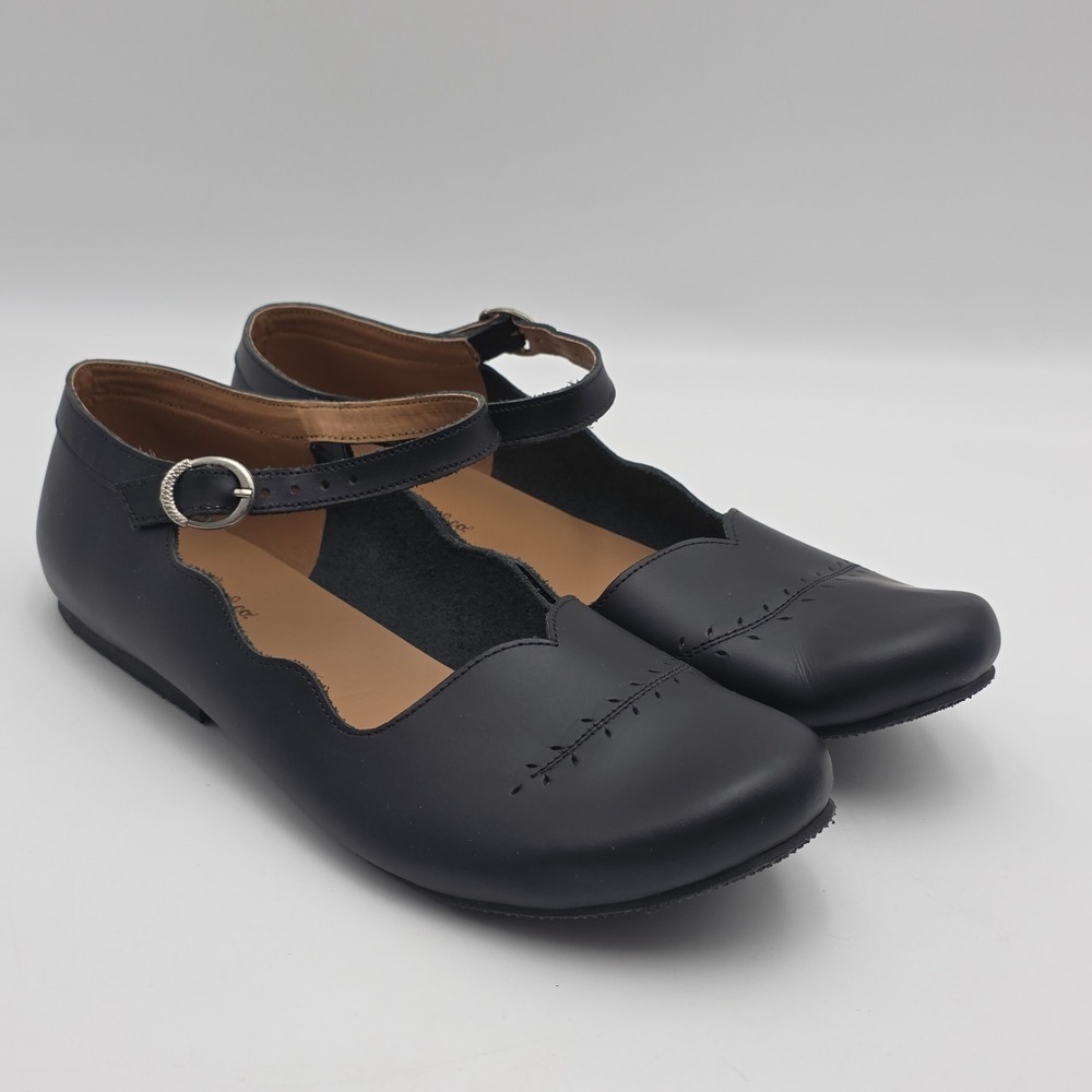 Adelisa‎ & Co Black Leather Mary Jane Shoes Women's Size 42/11.5-12US